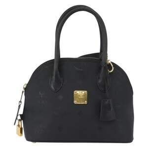 MCM Logogram Visetos Handbag Black